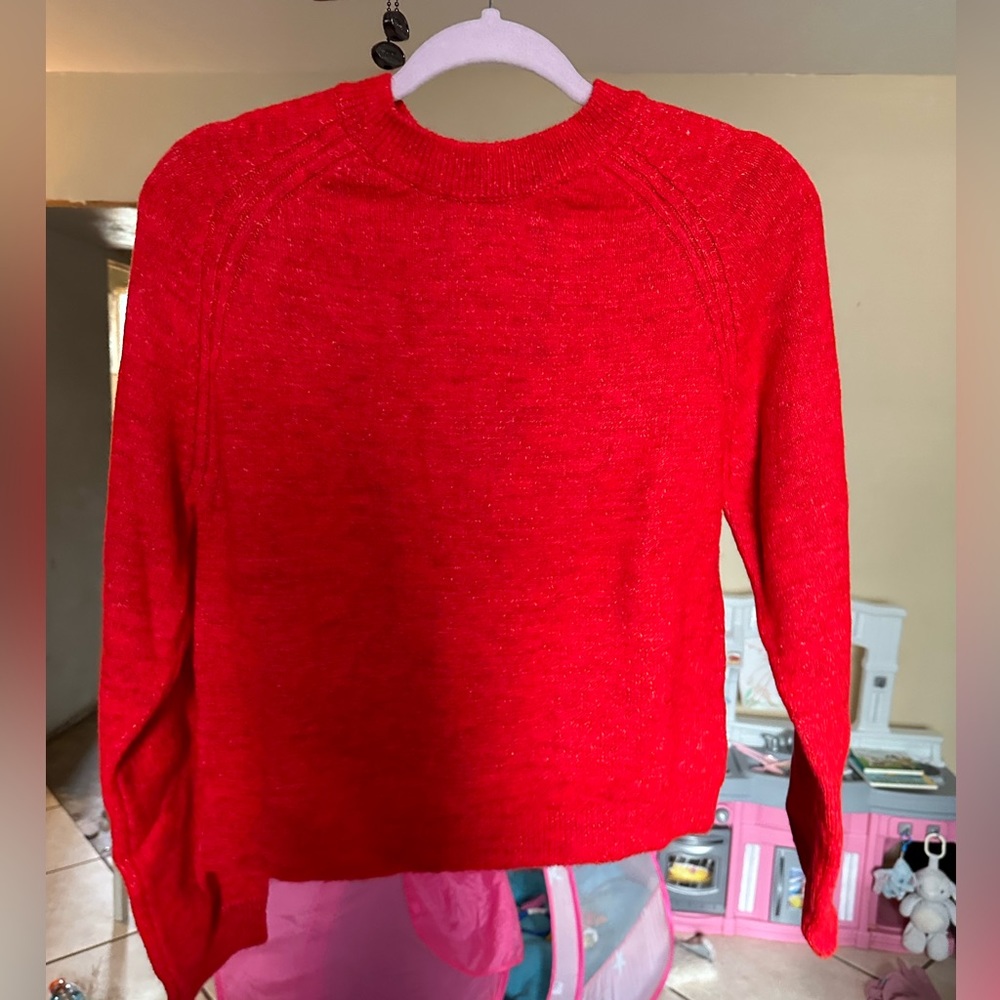 NWOT ASOS designs Ruby red knit sweater